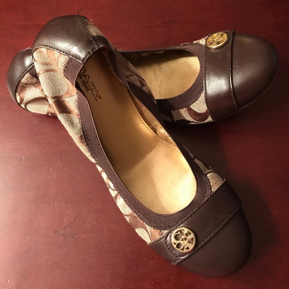 Coach Chelsey Signature CC Ballet Shoes